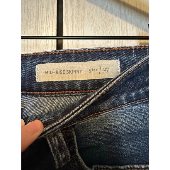 Pilcro & The Letterpress Mid-Rise Skinny Jeans Size 27 - Picture 2 of 5